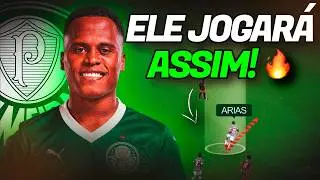 Como joga JHON ARIAS e seu encaixe T&Aacute;TICO no Palmeiras