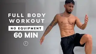 1 Hour Full Body Workout - No Equipment, No Repeats, At Home (Burn Fat & Build Muscle)