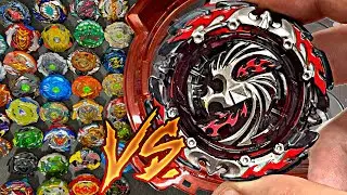 DREAD PHOENIX VS TODOS OS BEYBLADES BURST TURBO SLINGSHOCK DA COLEÇÃO! PETER PLAY