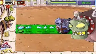 Snow Pea + Peashooter Vs Dr.Zomboss - Who Will Win?