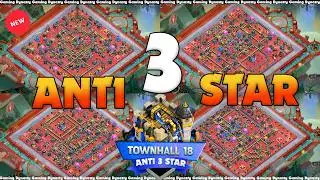 BEST TH18 WAR BASE! 🔥 Best for War & Legend 🏆 ANTI-3 STAR META With Links + Replays