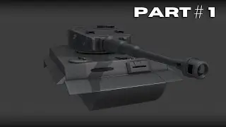 3D Modeling a Tiger 1 Tank in Blender 4.1 | Workflow Part 1 (Time4 3D)