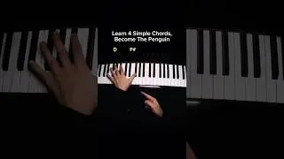 L&rsquo;amour toujours 🐧 (4 Simple Chords) #penguin #pianotutorial