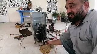 عملية تبديل ضاغط جديد مع معلومات مهمه عند تبديل الضاغط #يوميات_كهربائي