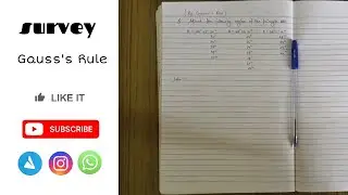 Adjust the following angles of the triangle ABC, By Gauss's Rule, adjustment of geodetic triangle.