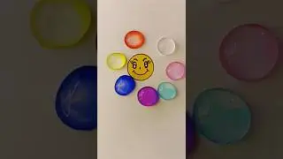 colour mixing #shorts#watercolor#art#emoji#colours#colour#drop#colormixing#asmr#satisfying#viral💦💧