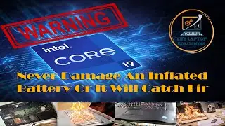 Never Damage An Inflated Battery Or It Will Catch Fir|| THE LAPTOP SOLUTION