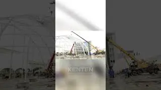Large structure tents were tested and installed in the KENTEN factory