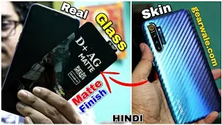 Matte finish tempered glass from gearwale | Best tempered glass for realme x2 🔥 [ Hindi ]