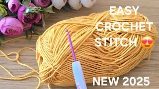 Easy Crochet Stitch Everyone Is Obsessed With 😍 | New Crochet Pattern 2025