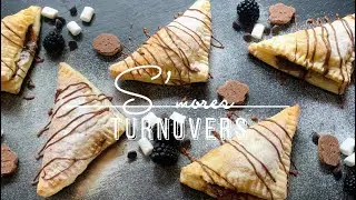 S&rsquo;MORES TURNOVERS| NUTELLA PUFF PASTRY TURNOVERS| NUTELLA CHOCOLATE & MARSHMALLOW TURNOVERS