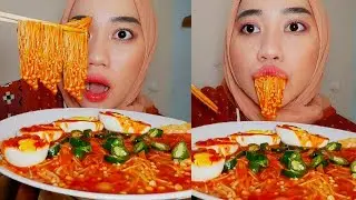 MUKBANG JAMUR EKSTRA PEDAS | SPICY FIRE ENOKI MUSHROOM