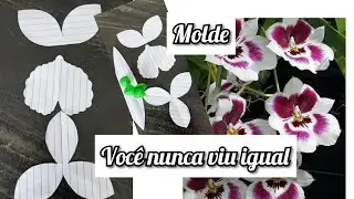 como fazer o molde da orquídea Miltonia, #moldeorquidea.