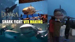Devara - SHARK FIGHT Vfx Making Video | NTR, SaifAli Khan, Janhvi Kapoor | Devara -VFX Breakdown