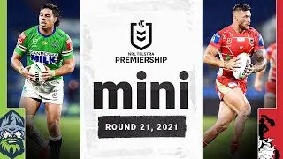 Finals chances on the line  at Cbus | Raiders v Dragons Match Mini | Round 21, 2021 | NRL