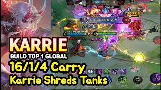 Karrie (Mythical Glory): 16 Kill Tank-Shredding Carry | MLBB Ranked Gameplay