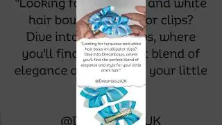 One-of-a-Kind Hair Bows on Alligator Clips! 💙🎀 #Dreambows #handmadehairbows #diyhairbows