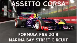 Assetto Corsa - Formula RSS 2013 (Red Bull RB9) @ Marina Bay Street Circuit