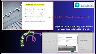 Item Replenishment and Planning Tab Concept | How-To Use Requisition Worksheet in D365BC | Part-1