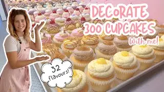 Satisfying Real-Time Cupcake Decorating ASMR | Let&rsquo;s Prep The Bakery For Opening! [No Talking/Music]