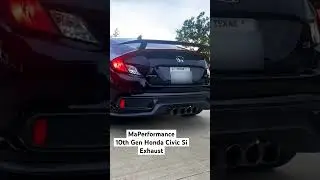 10th Gen Honda Civic Si Exhaust from MaPerformance Startup #shorts #carshorts #youtubeshorts
