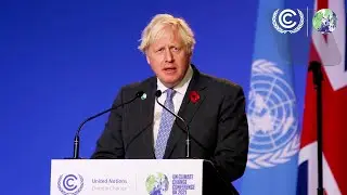 Премьер-министр Великобритании Борис Джонсон на открытии саммита мировых лидеров #COP26