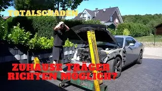 USA IMPORT mit TOTALSCHADEN zuhause richten (DODGE CHALLENGER REBUILD PART 2)