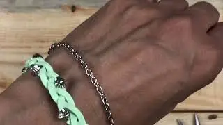 How to make Flat Fibre cord bracelet Ideas.