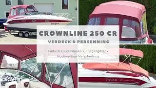 Crownline 250 CR: Verdeck und Persenning