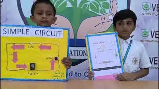 Model name: Simple circuit with bulb and battery Class : 3 A Names : Sonith R M Hemank