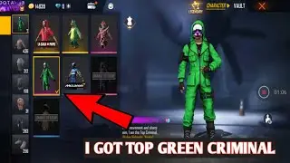 I Got Top Green Criminal Bundle || Gerana Free Fire || Free Fire New Event ||