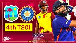 India vs West indies - 4th T20 Highlights 2022 | IND vs WI 4th t20 2022 | Real Cricket 22