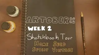 ARTOBER 2033 Week Two || Sketchbook Flip Through