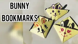 origami yellow rabbit |Pretty cool BUNNY bookmark🐭 |PAPER BOOKMARK |DIY | Rabzztube.