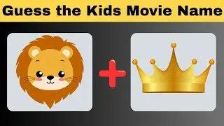 Guess the Kids Movie Names by Emoji #guess #guessthemovie #guesstheanswer #guessinggame #guessing