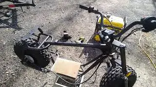 PROJECT BIKE (13hp honda engine on a baja mini-bike) build!!