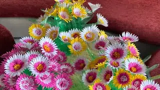 DIY Flower vase| Reusable Plastic Bottle| Paper craft |