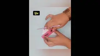 Easy paper cut work | paper cutting ideas | #papercuttingshorts #shorts #craftshorts #cutworkshorts