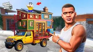 SECRET Car House Mod? Franklin & Shin-chan Find a New Home! | Grand Theft Auto V