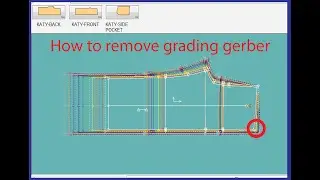 How to remove grading at gerber #gerber #sewingpatterns