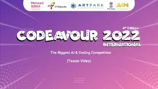 Codeavour 2022 International | Teaser | The Biggest AI and Coding Competition for Students