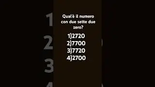 qual'&egrave; il numero con due sette due zero?