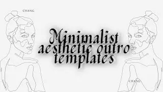 minimalist aesthetic outro templates (no text) free 2020