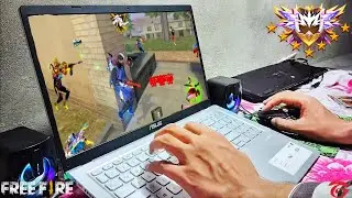 How to play free fire game in Intel core i3 laptops with handcam gameplay #freefire 