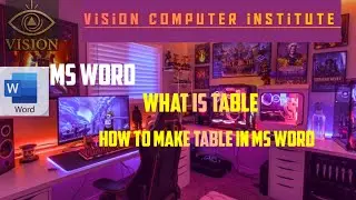 MS Word Me Table Kaise Banaye | Table Insert, Row Column Add | Hindi
