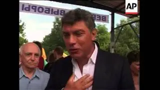 Opposition rally held in in Russian exclave