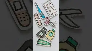First Aid Box !! 🩺✂️💉🏥💊 #firstaidbox #diy #firstaidkit #schoolcrafts #shorts #youtubeshorts