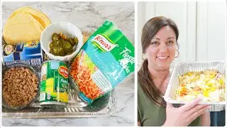 easy family dinner hack - Make it in a pan taco casserole