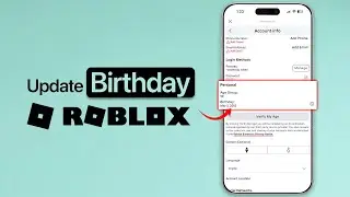 Как изменить день рождения в Roblox?