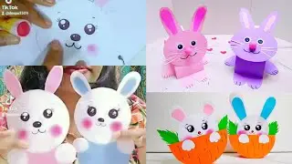 A4 nirmana / cute rabbit making idea with paper / athwada #craft #craft #schoolcraft #cuterabbit